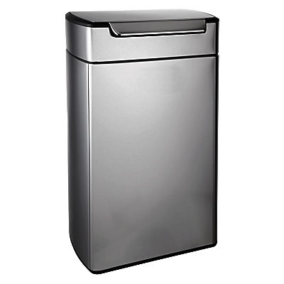 simplehuman Rectangular Touch Bar Bin, Stainless Steel, 40L simplehuman Rectangular Touch Bar Bin, Stainless Steel, 40L